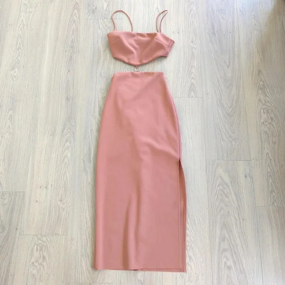 Bec + Bridge Alba Cut Out Midi Dress in Terracotta Size 6/XS - Picture 3 of 5